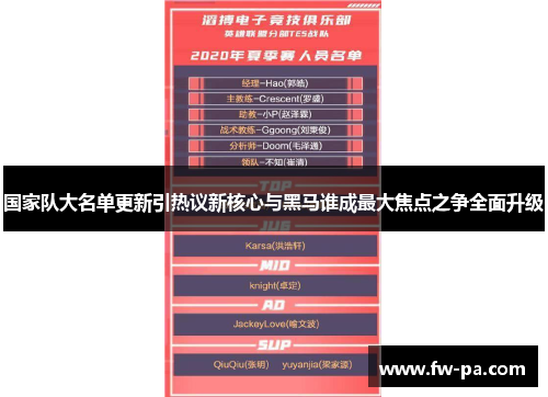 国家队大名单更新引热议新核心与黑马谁成最大焦点之争全面升级 国家队大名单更新引热议新核心与黑马谁成最大焦点之争全面升级
